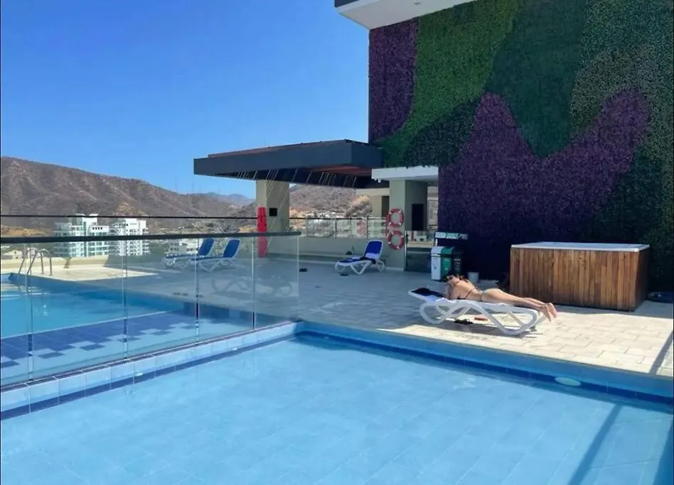 Apto Edificio Vita Rodadero Con Piscina Gaira Apartment
